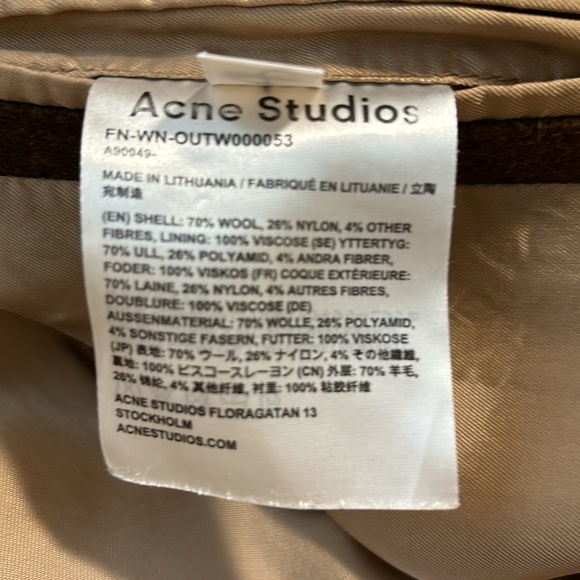 ACNE STUDIOS OVERSIZED WOOL COAT - Picture 7 of 12